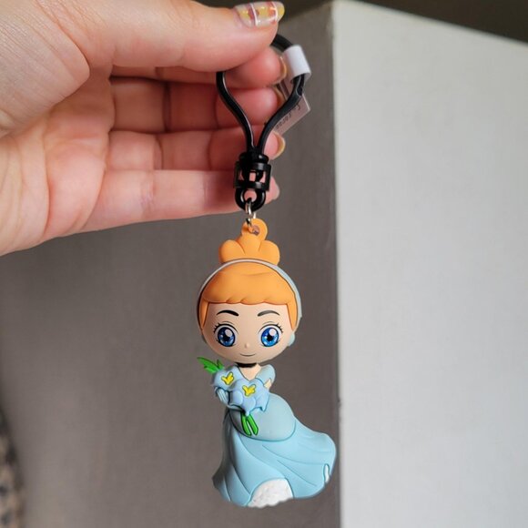 NWT Disney Princess 3D Figural Bag Clip / Keychain - Cinderella - Picture 1 of 5